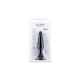 Plug anal noir 12.5cm avec ventouse 